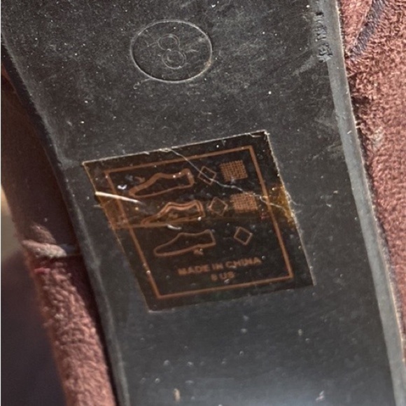 Shoedazzle Eileen boots high heel faux suede buckle detail size 8 - Picture 6 of 11